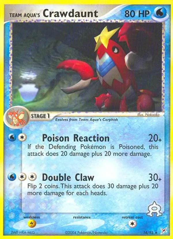 Team Aqua's Crawdaunt, Team Magma vs Team Aqua