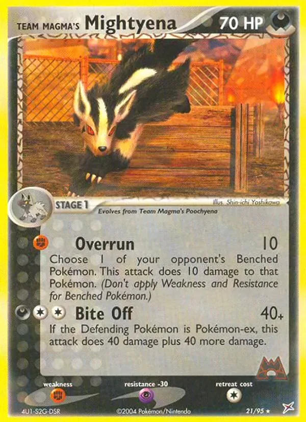 Team Magma's Mightyena, Team Magma vs Team Aqua