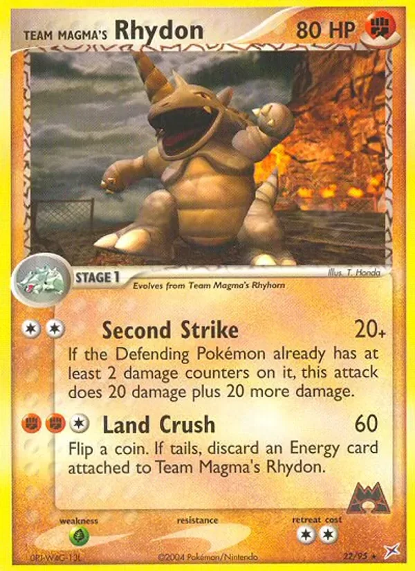 Team Magma's Rhydon, Team Magma vs Team Aqua