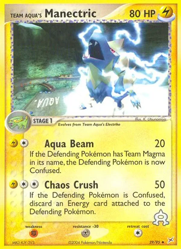 Team Aqua's Manectric, Team Magma vs Team Aqua