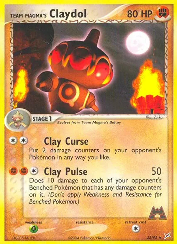 Team Magma's Claydol, Team Magma vs Team Aqua