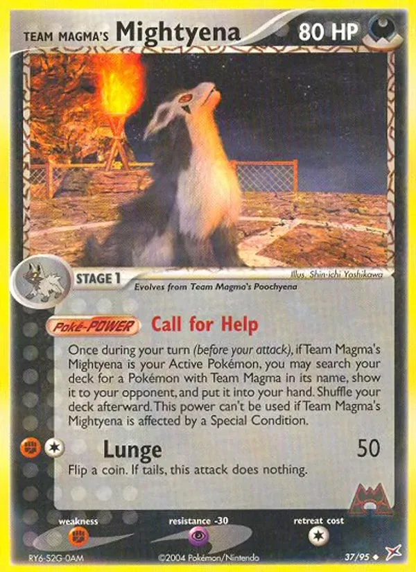 Team Magma's Mightyena, Team Magma vs Team Aqua