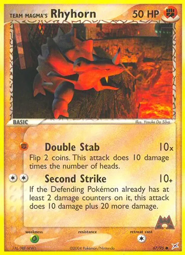 Team Magma's Rhyhorn, Team Magma vs Team Aqua
