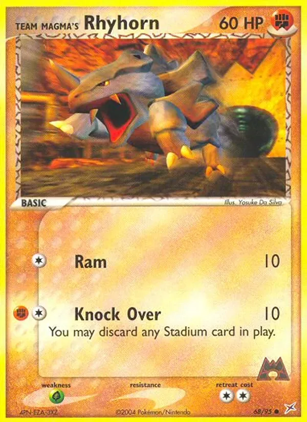 Team Magma's Rhyhorn, Team Magma vs Team Aqua