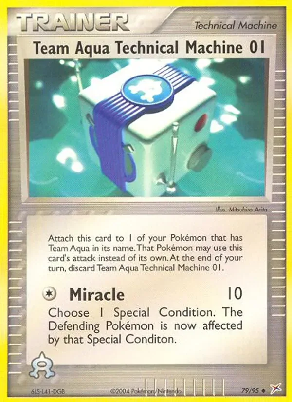 Team Aqua Technical Machine 01, Team Magma vs Team Aqua