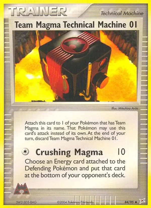 Team Magma Technical Machine 01, Team Magma vs Team Aqua