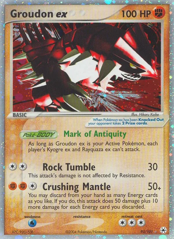 Groudon ex, Hidden Legends
