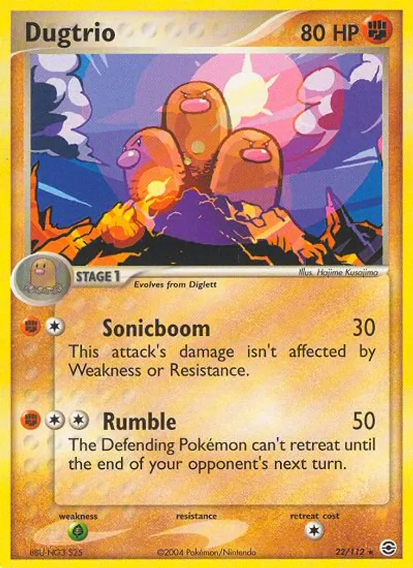 Dugtrio, FireRed & LeafGreen