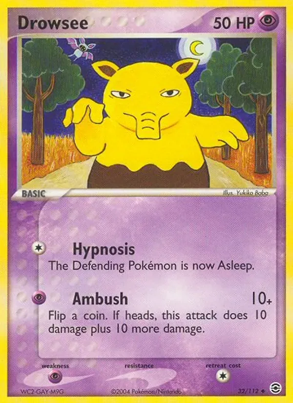 Drowzee, FireRed & LeafGreen