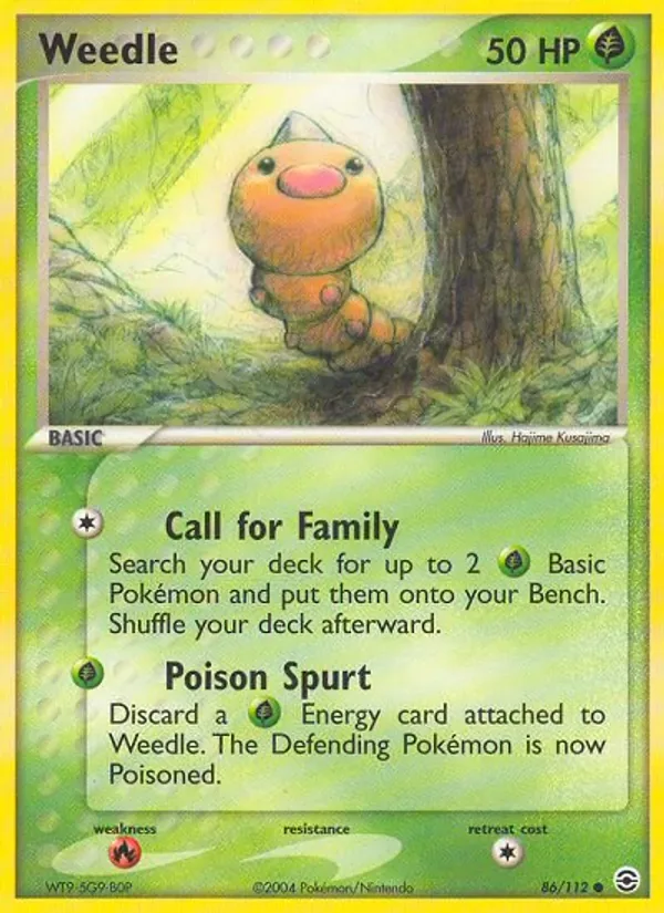Weedle, FireRed & LeafGreen