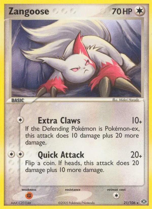 Zangoose, Emerald