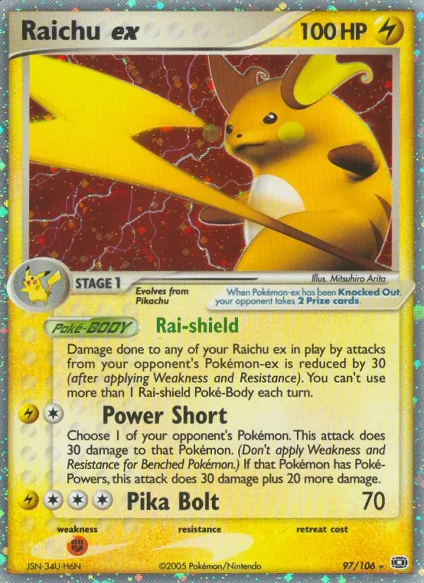 Raichu ex, Emerald