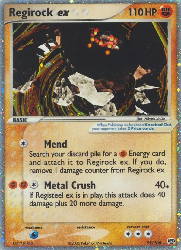 Regirock ex, Emerald