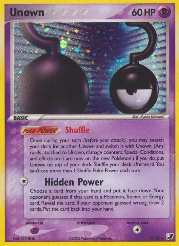 Unown, Unseen Forces Unown Collection