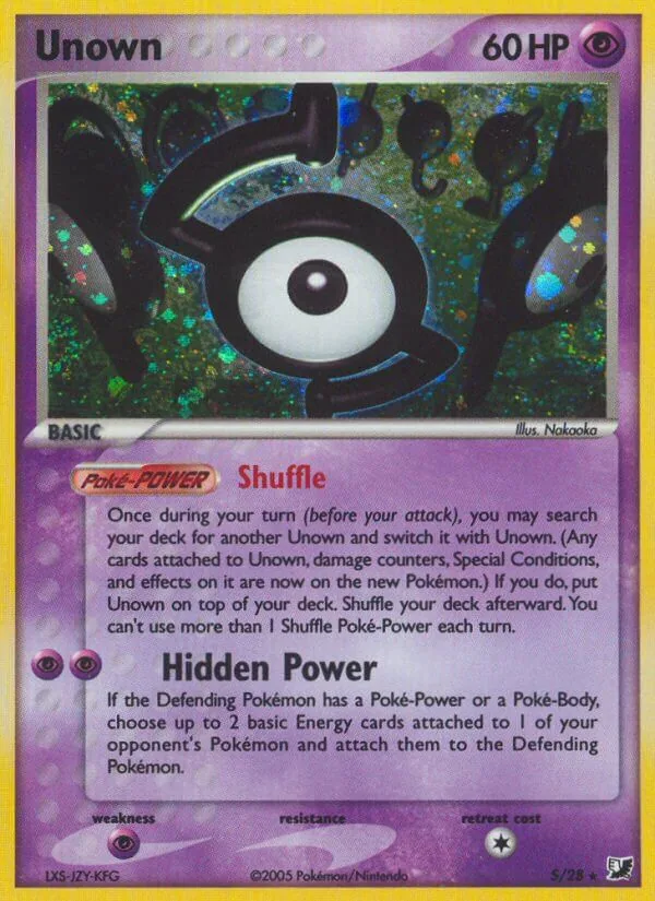 Unown, Unseen Forces Unown Collection