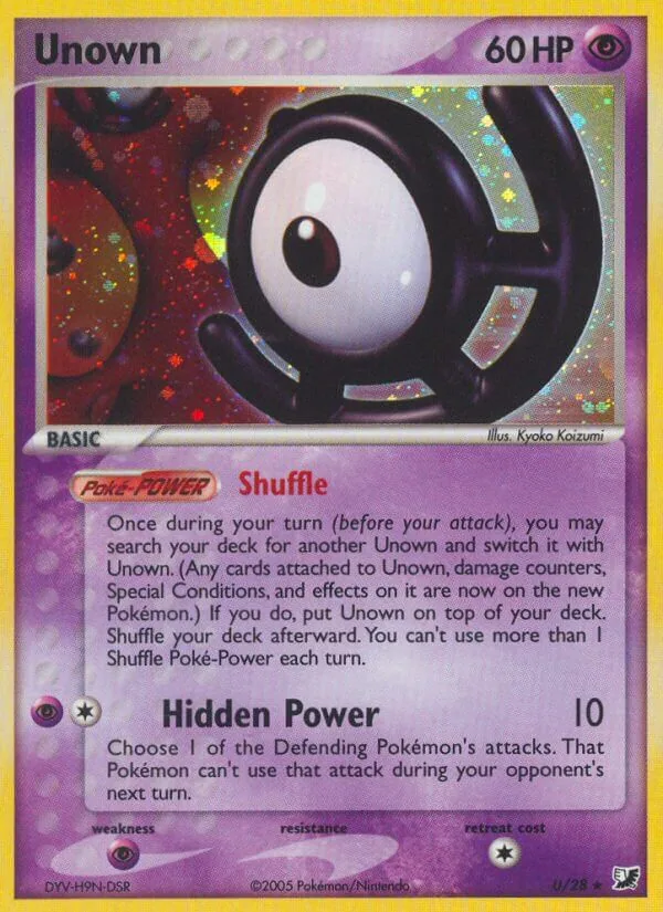 Unown, Unseen Forces Unown Collection