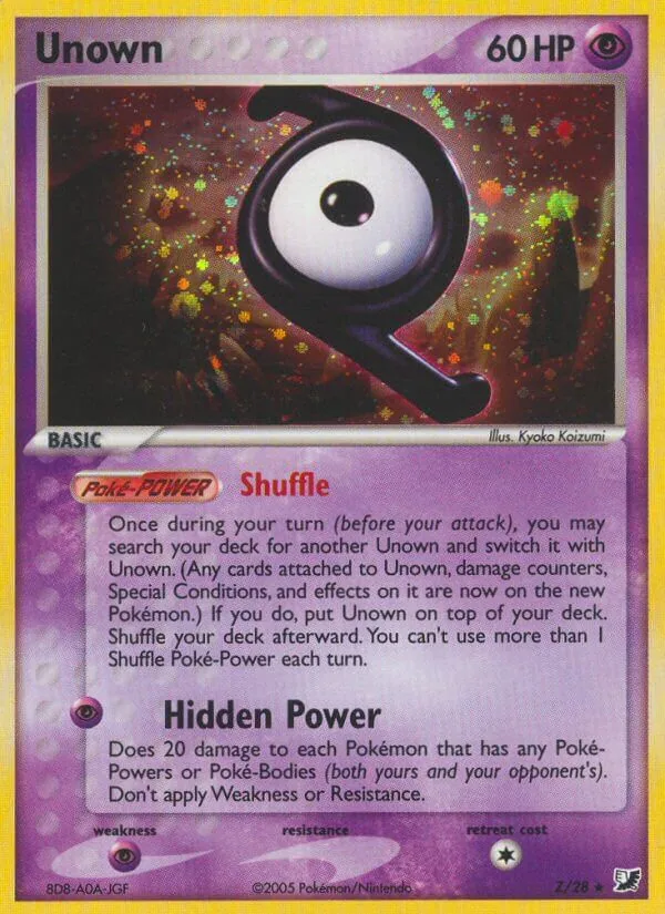 Unown, Unseen Forces Unown Collection