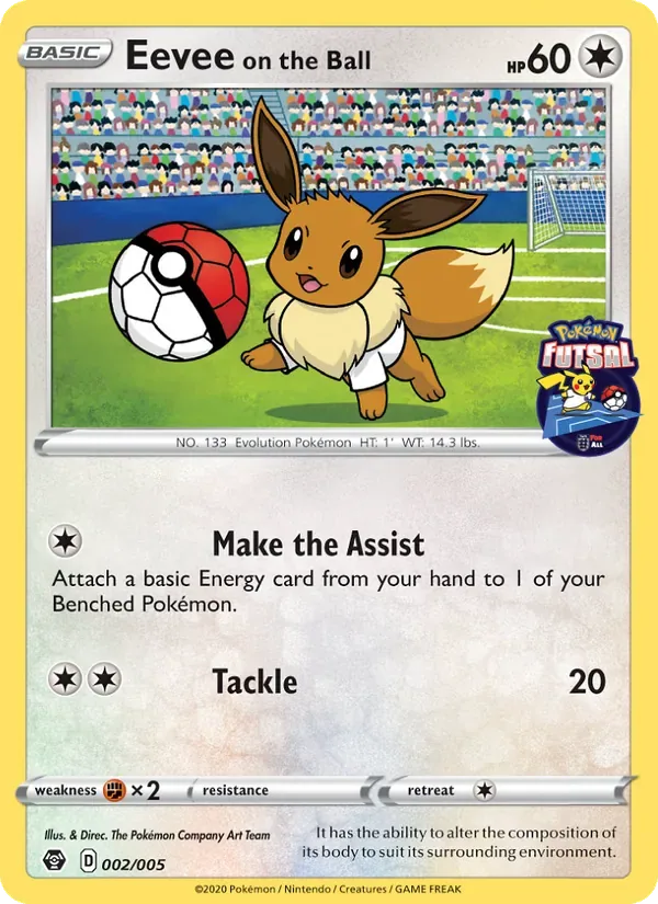 Eevee on the Ball, Pokémon Futsal 2020