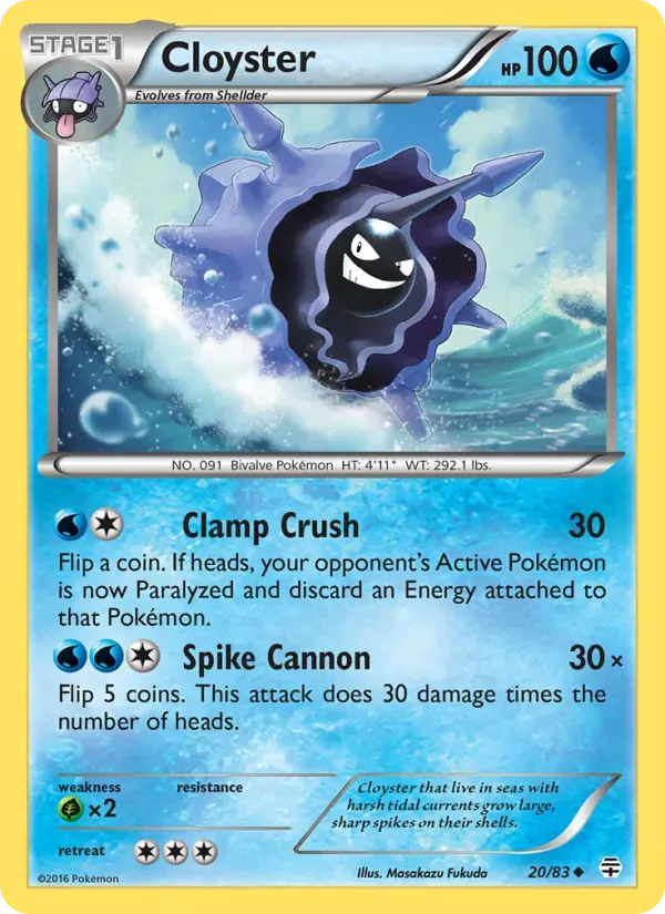 Cloyster, Generations