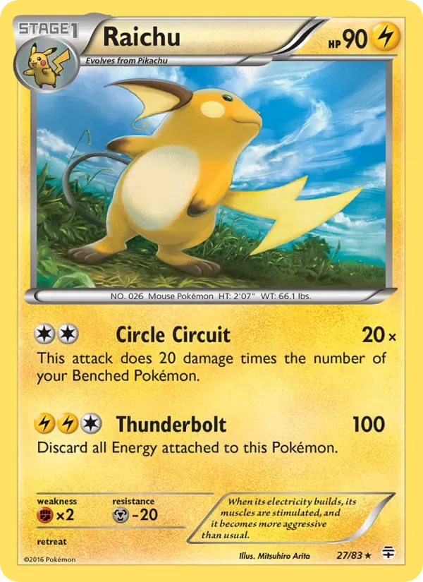 Raichu, Generations