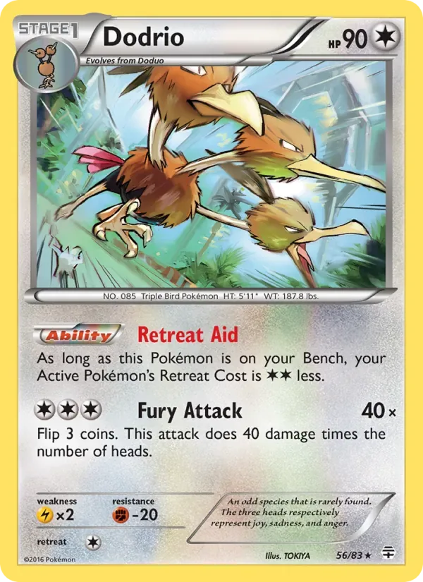 Dodrio, Generations