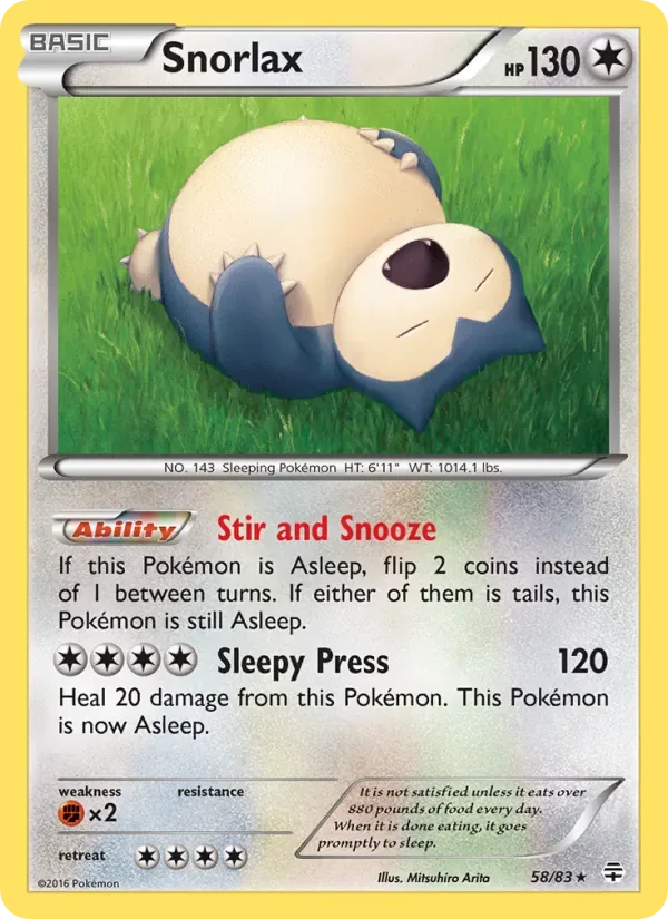 Snorlax, Generations