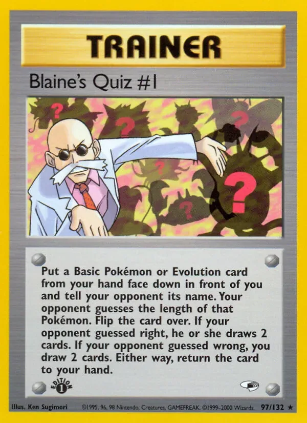 Blaine's Quiz #1, Gym Heroes
