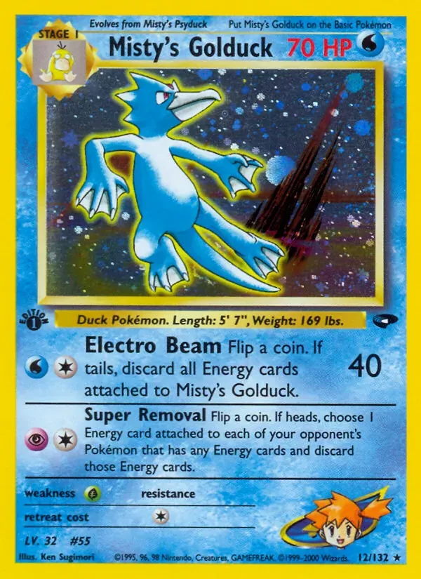 Misty's Golduck, Gym Challenge