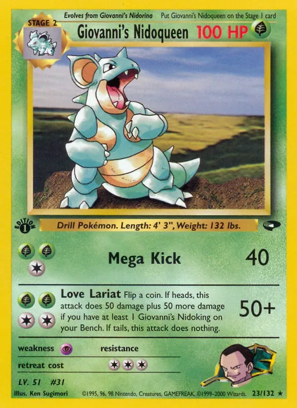 Giovanni's Nidoqueen, Gym Challenge