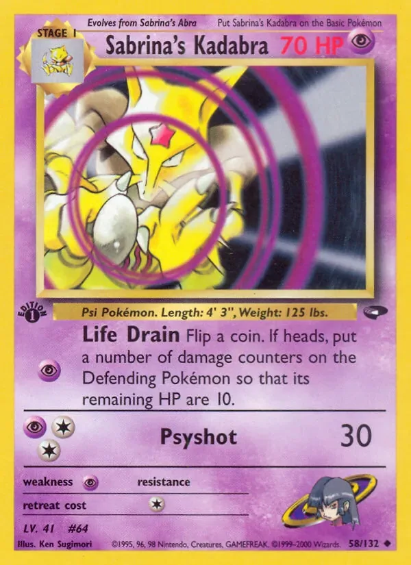 Sabrina's Kadabra, Gym Challenge
