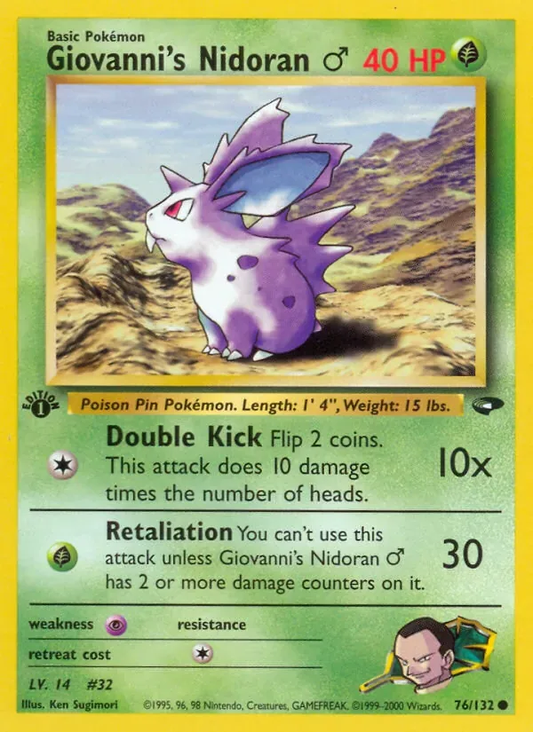 Giovanni's Nidoran ♂, Gym Challenge