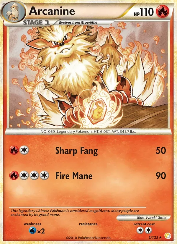 Arcanine, HeartGold SoulSilver