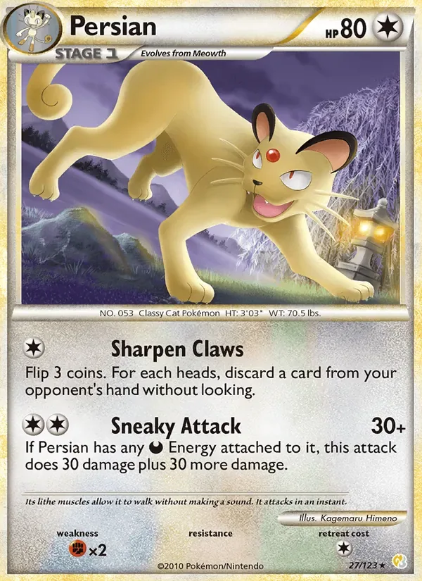 Persian, HeartGold SoulSilver