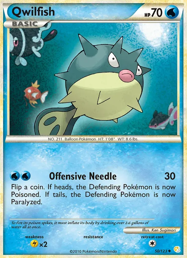 Qwilfish, HeartGold SoulSilver