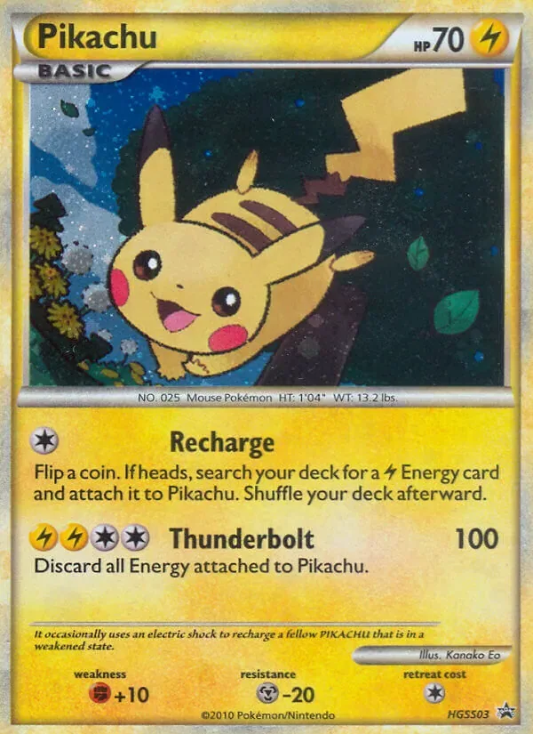 Pikachu, HGSS Black Star Promos