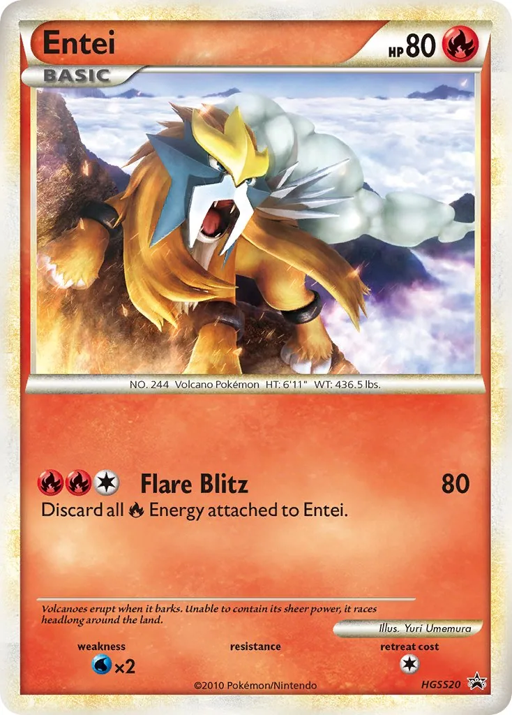 Entei, HGSS Black Star Promos
