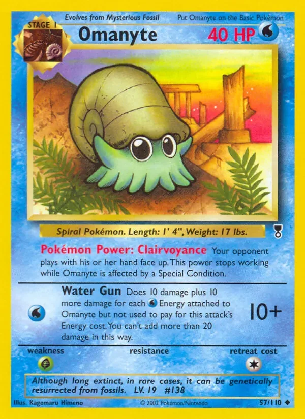 Omanyte, Legendary Collection