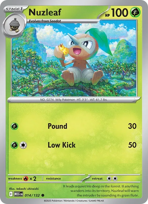 Nuzleaf, Mega Evolution