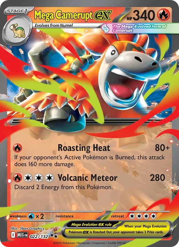 Mega Camerupt ex, Mega Evolution