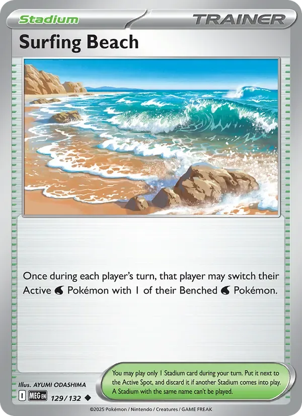 Surfing Beach, Mega Evolution