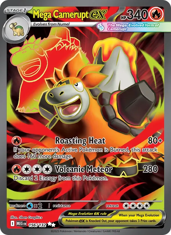 Mega Camerupt ex, Mega Evolution