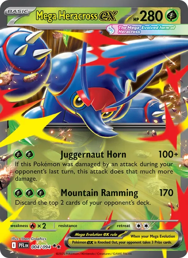 Mega Heracross ex, Phantasmal Flames