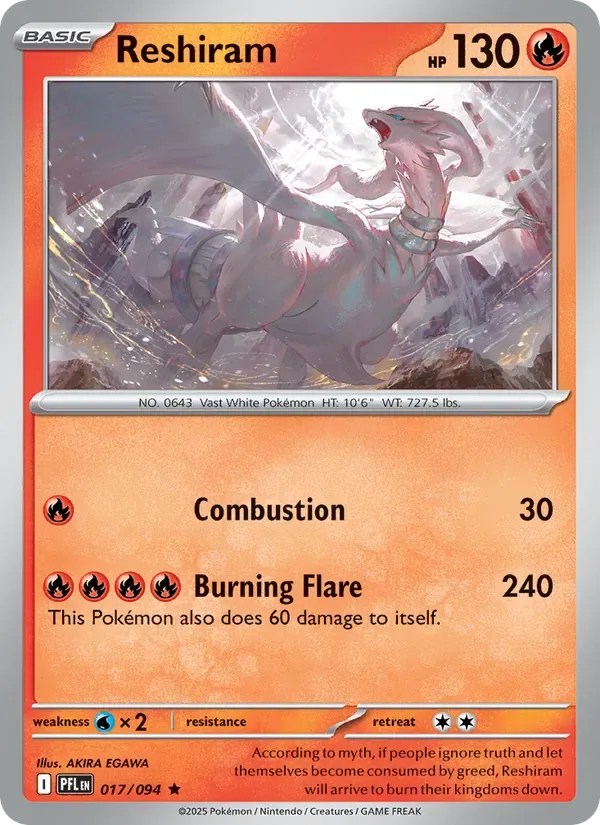 Reshiram, Phantasmal Flames
