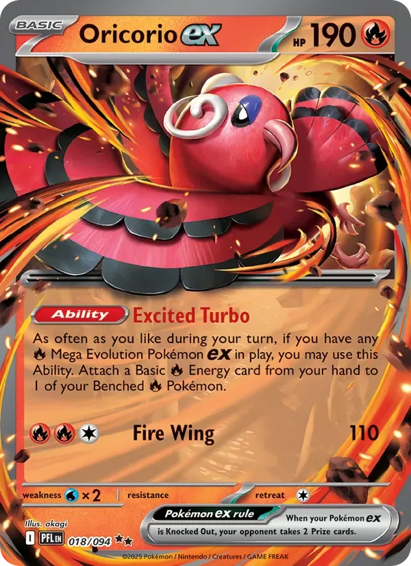 Oricorio ex, Phantasmal Flames