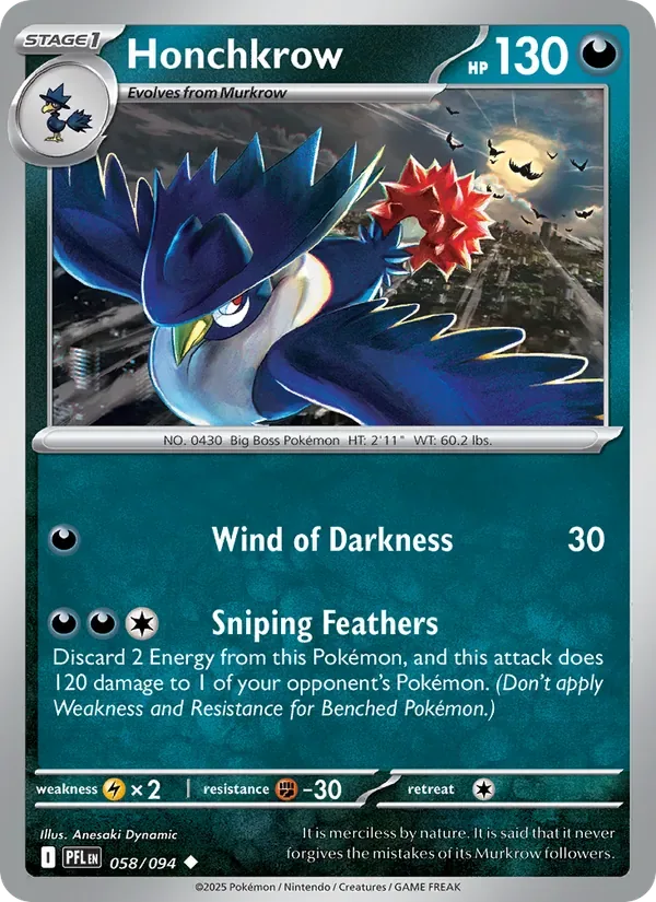 Honchkrow, Phantasmal Flames