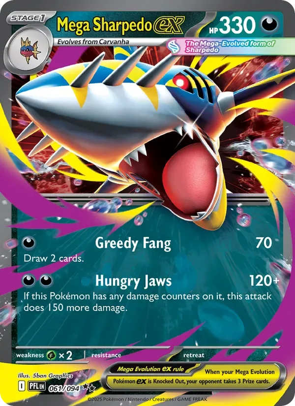 Mega Sharpedo ex, Phantasmal Flames