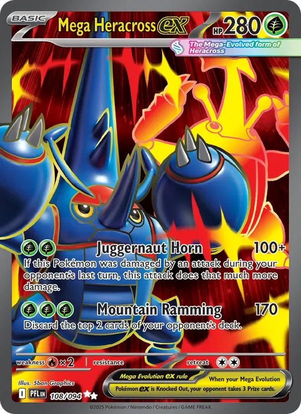 Mega Heracross ex, Phantasmal Flames