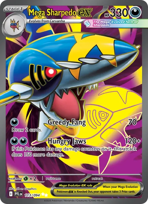 Mega Sharpedo ex, Phantasmal Flames
