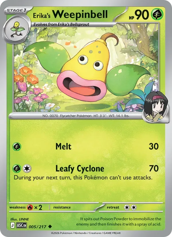 Erika's Weepinbell, Ascended Heroes