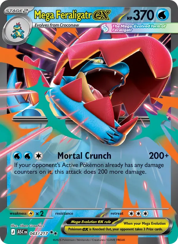 Mega Feraligatr ex, Ascended Heroes